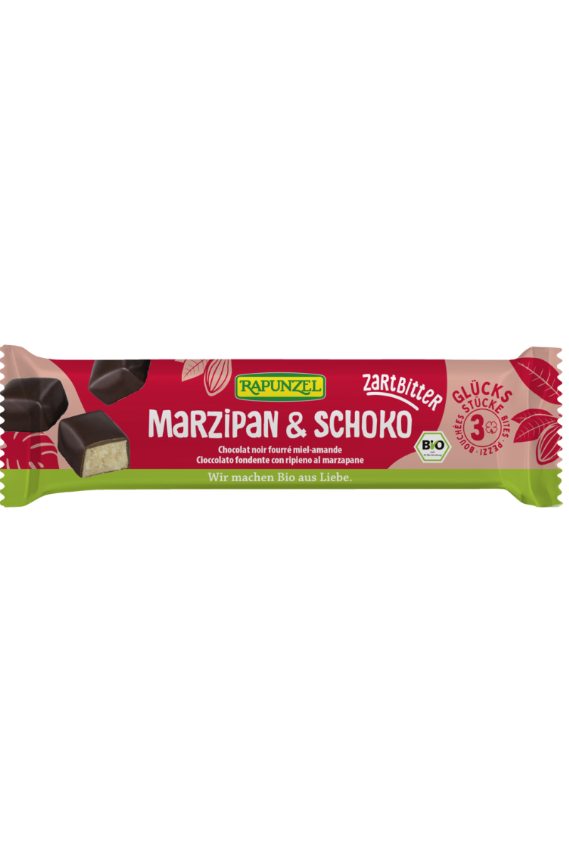 Glücksstücke Marzipan & Schoko Zartbitter